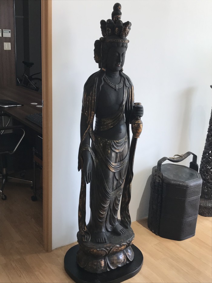 仏像 木彫 観音菩薩立像 | 愛知県名古屋市の骨董品・美術品の買取販売 