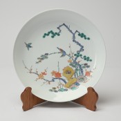 十三代酒井田柿右衛門額皿